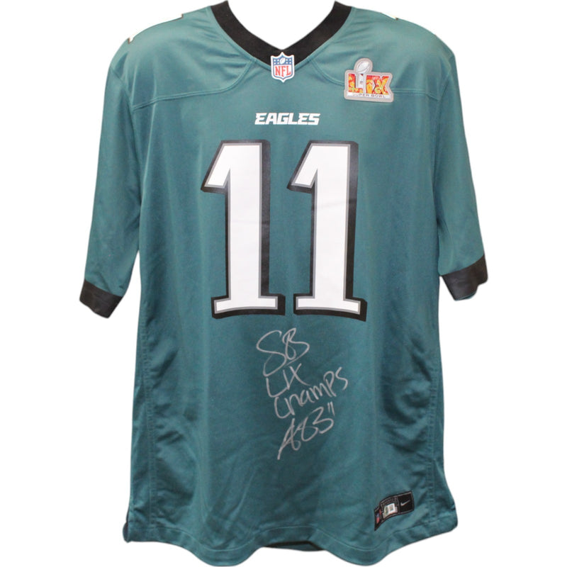 AJ Brown Philadelphia Eagles Autographed Super Bowl LIX Jersey