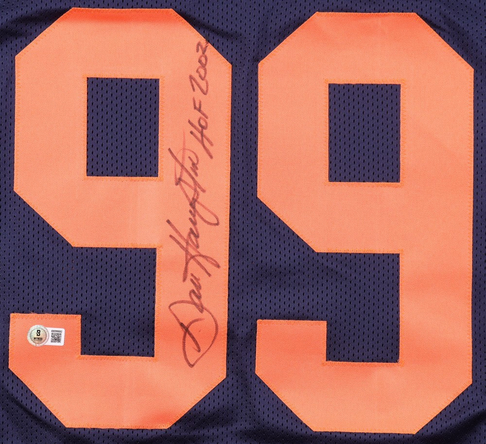 Dan Hampton Signed Chicago Bears Custom Football Jersey (HOF 2002)