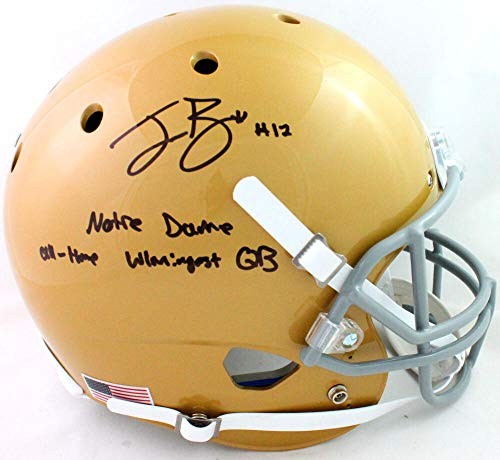 Ian Book Full Size Helmet Autographed Notre Dame Fighting Irish