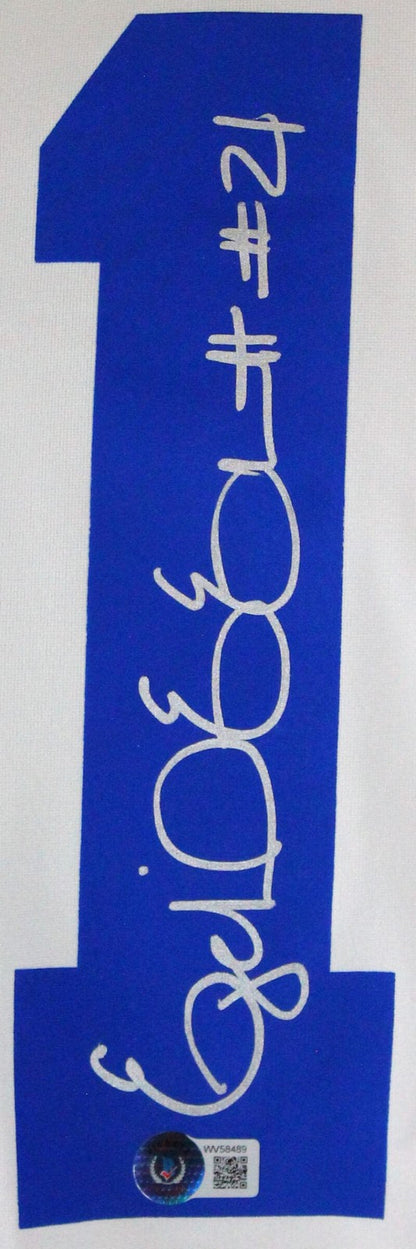 Ezekiel Elliott Signed Dallas Cowboys White Nike Game Jersey