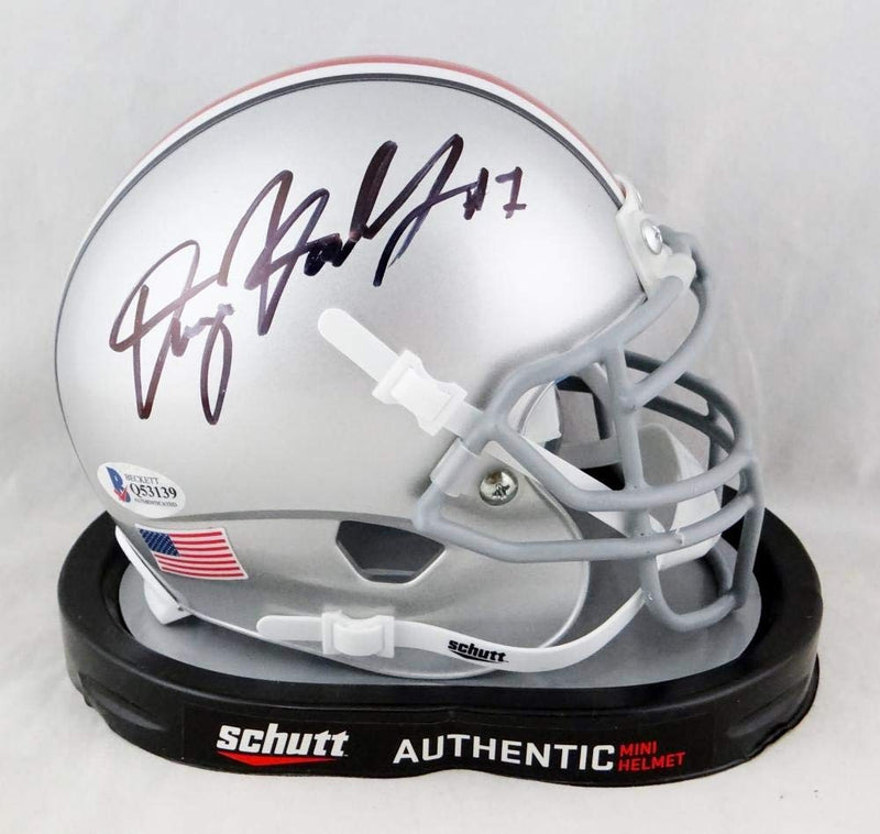 Dwayne Haskins Signed Ohio State Buckeyes Black Mini Helmet
