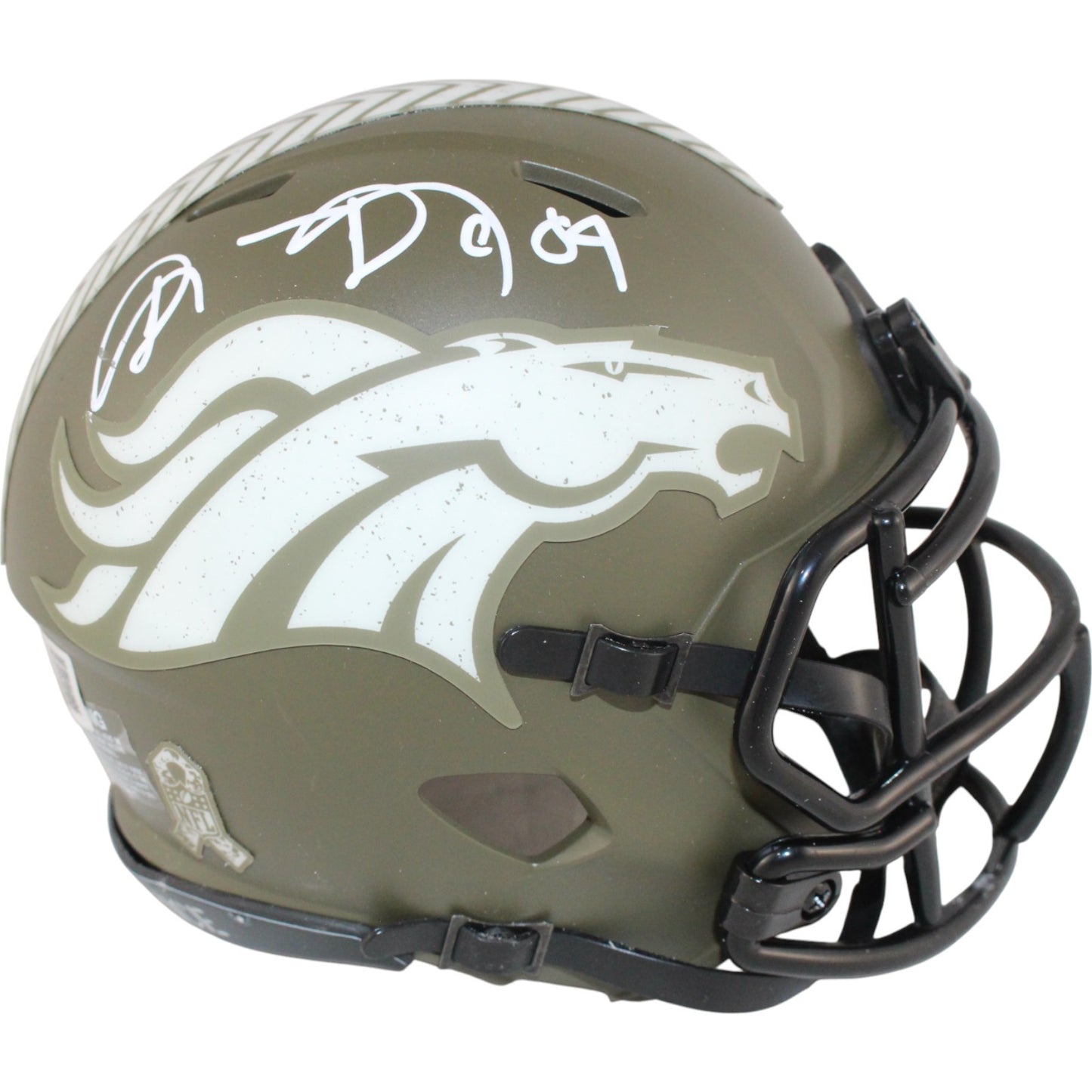 Shannon Sharpe Denver Broncos 2022 Salute to Service Mini Helmet
