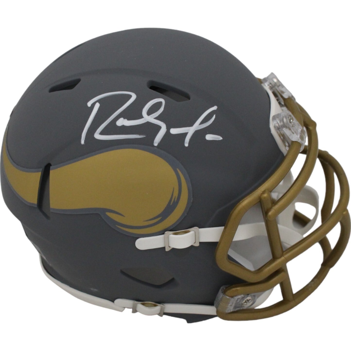 Randy Moss Autographed Minnesota Vikings Slate Mini Helmet