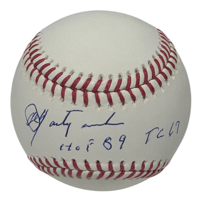 Carl Yastrzemski Signed Official MLB Baseball - HOF 89 & TC 67 Inscriptions