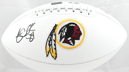 Gary Clark Signed Washington Redskins Logo Football