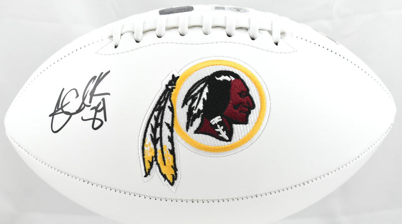 Gary Clark Signed Washington Redskins Logo Football