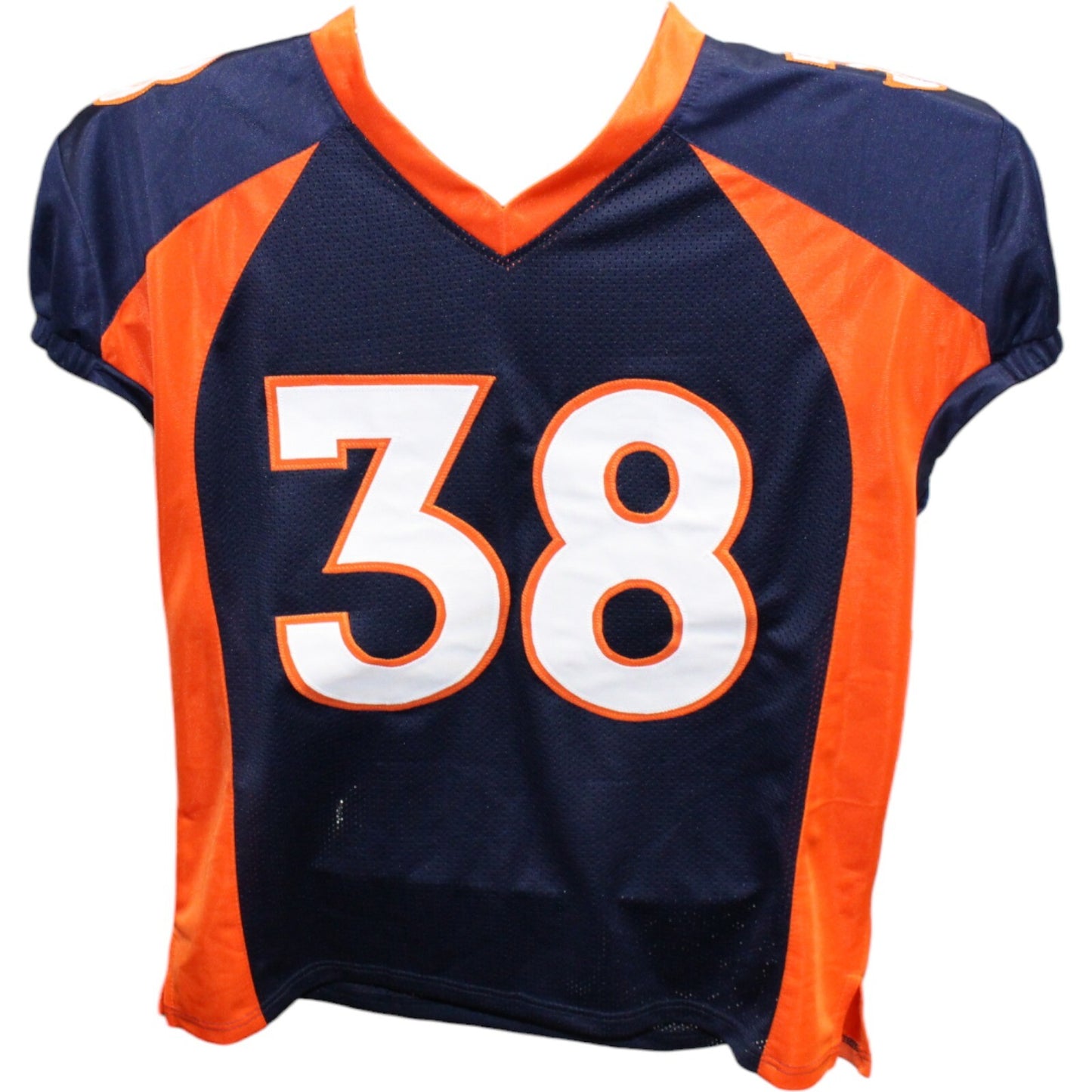 Jaleel McLaughlin Denver Broncos Autographed Navy Pro Style Jersey JSA