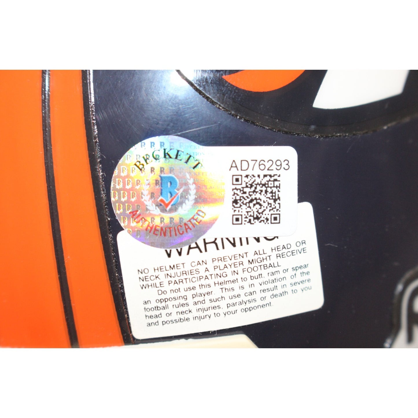 Neil Smith Signed Denver Broncos VSR4 Replica Mini Helmet