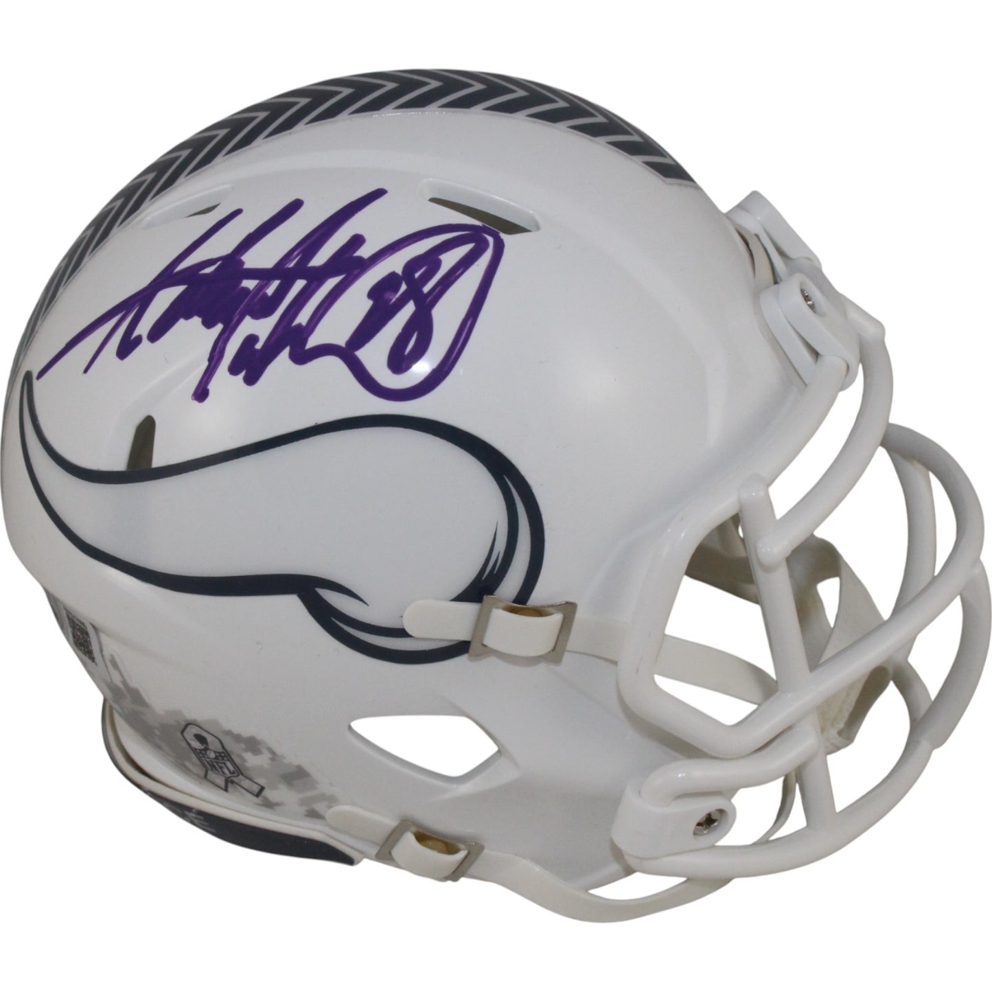 Adrian Peterson Minnesota Vikings 2024 Salute to Service Mini Helmet
