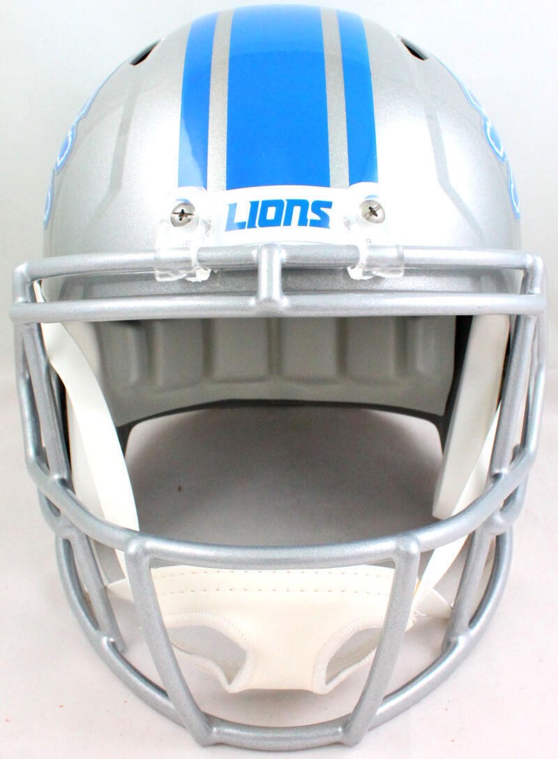 TJ Hockenson Signed Detroit Lions Full Size Speed Replica Helmet - Black