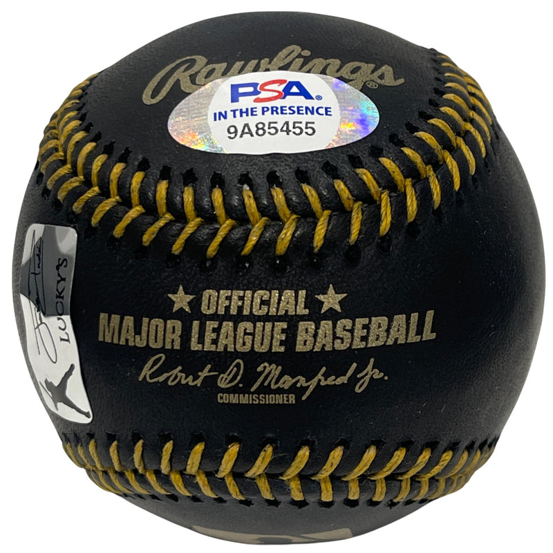 Jonathan India Signed 2021 NL ROY Black MLB Baseball PSA