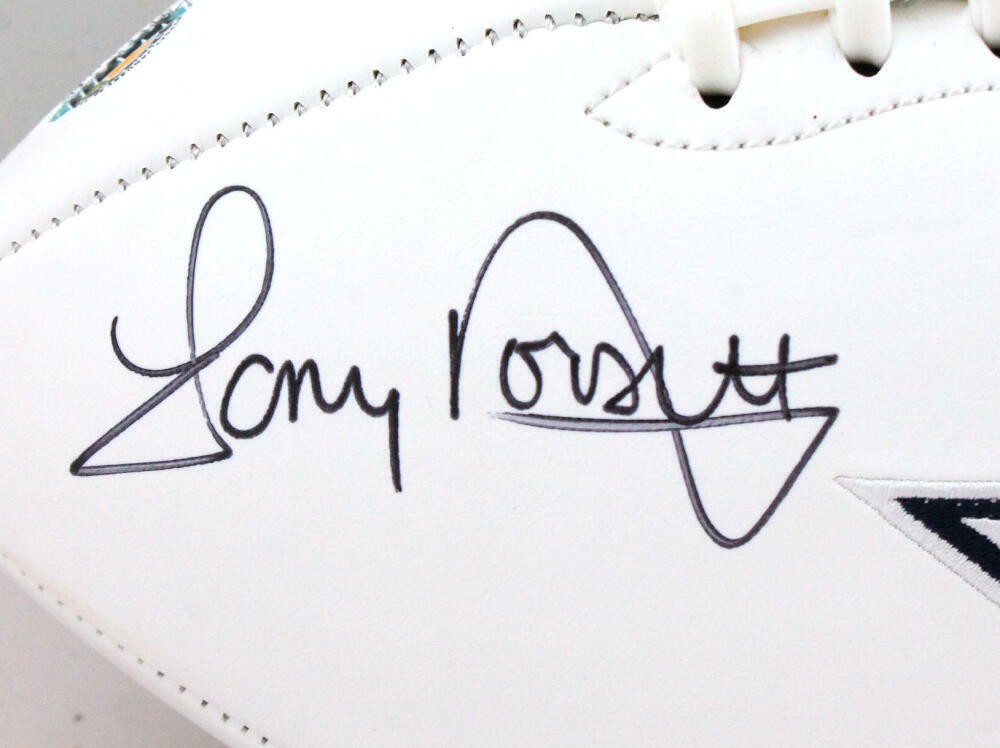 Tony Dorsett Signed Dallas Cowboys Logo Football (Black)