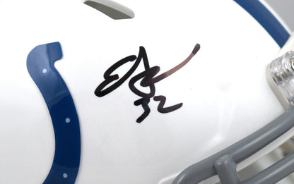 Edgerrin James Autographed Indianapolis Colts Black Mini Helmet