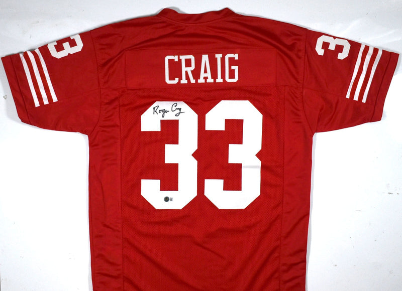 Roger Craig Autographed San Francisco 49ers Style Red Custom Jersey