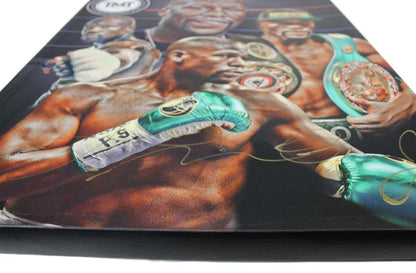 Floyd Mayweather Autographed Boxing 20"x24" Canvas