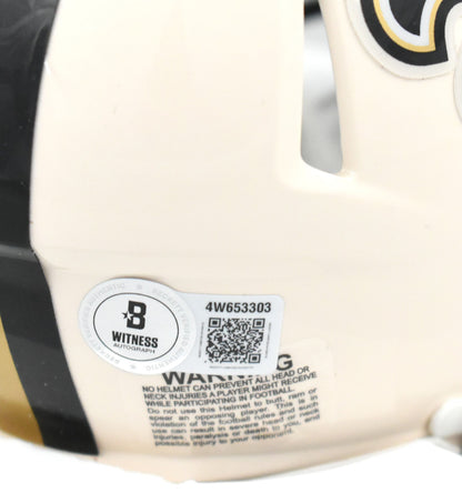 Ricky Williams Autographed New Orleans Saints Retro Mini Helmet