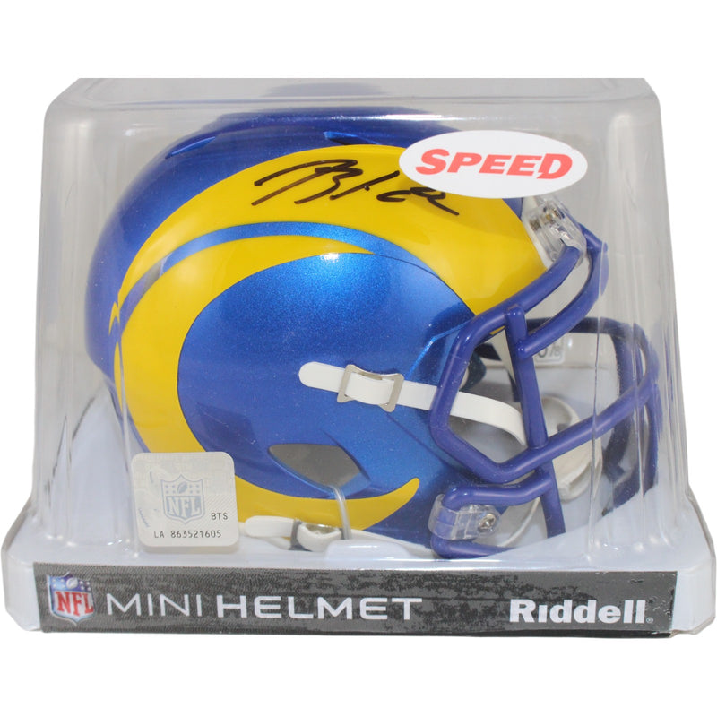 Blake Corum Los Angeles Rams Autographed Mini Helmet Beckett