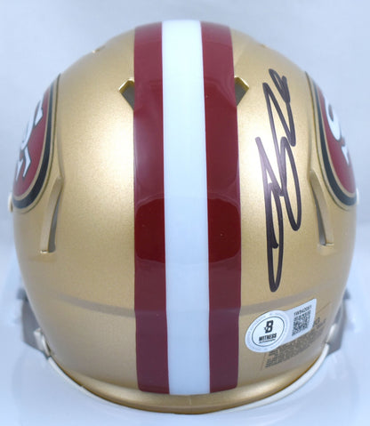 Ricky Pearsall Signed San Francisco 49ers Black Mini Helmet
