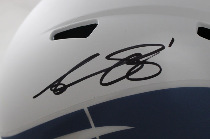 AJ Brown Signed New England Patriots Rivalries Full Size Helmet