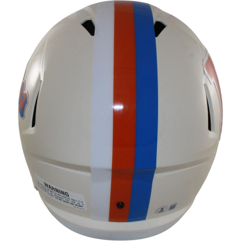 Bo Nix Autographed Denver Broncos Full Size Retro Helmet
