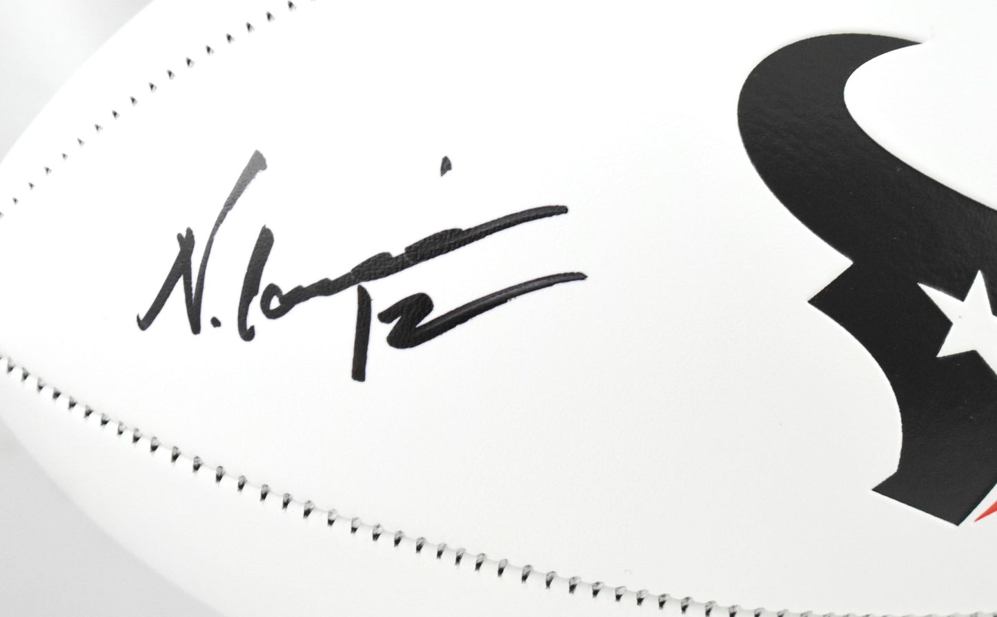 Nico Collins Autographed Houston Texans Logo Football