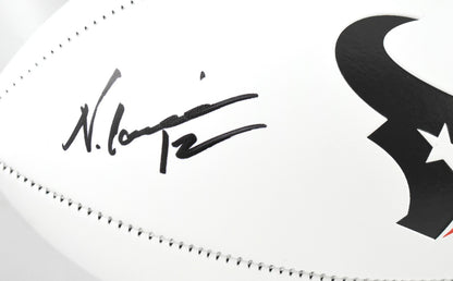 Nico Collins Autographed Houston Texans Logo Football