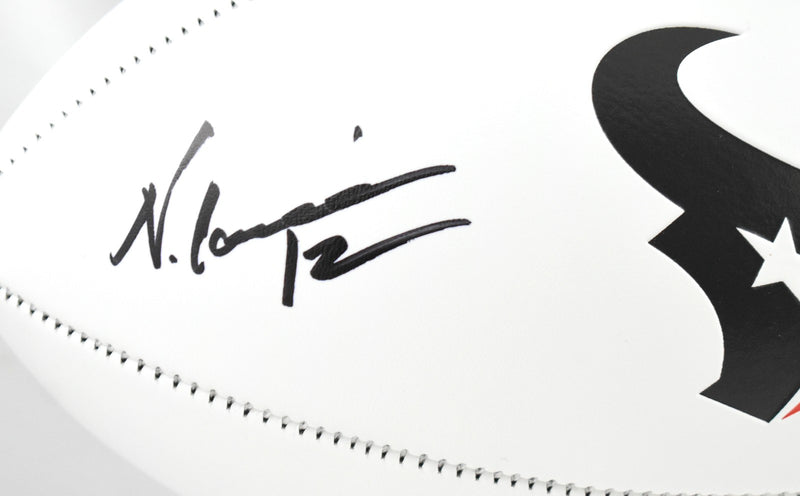 Nico Collins Autographed Houston Texans Logo Football