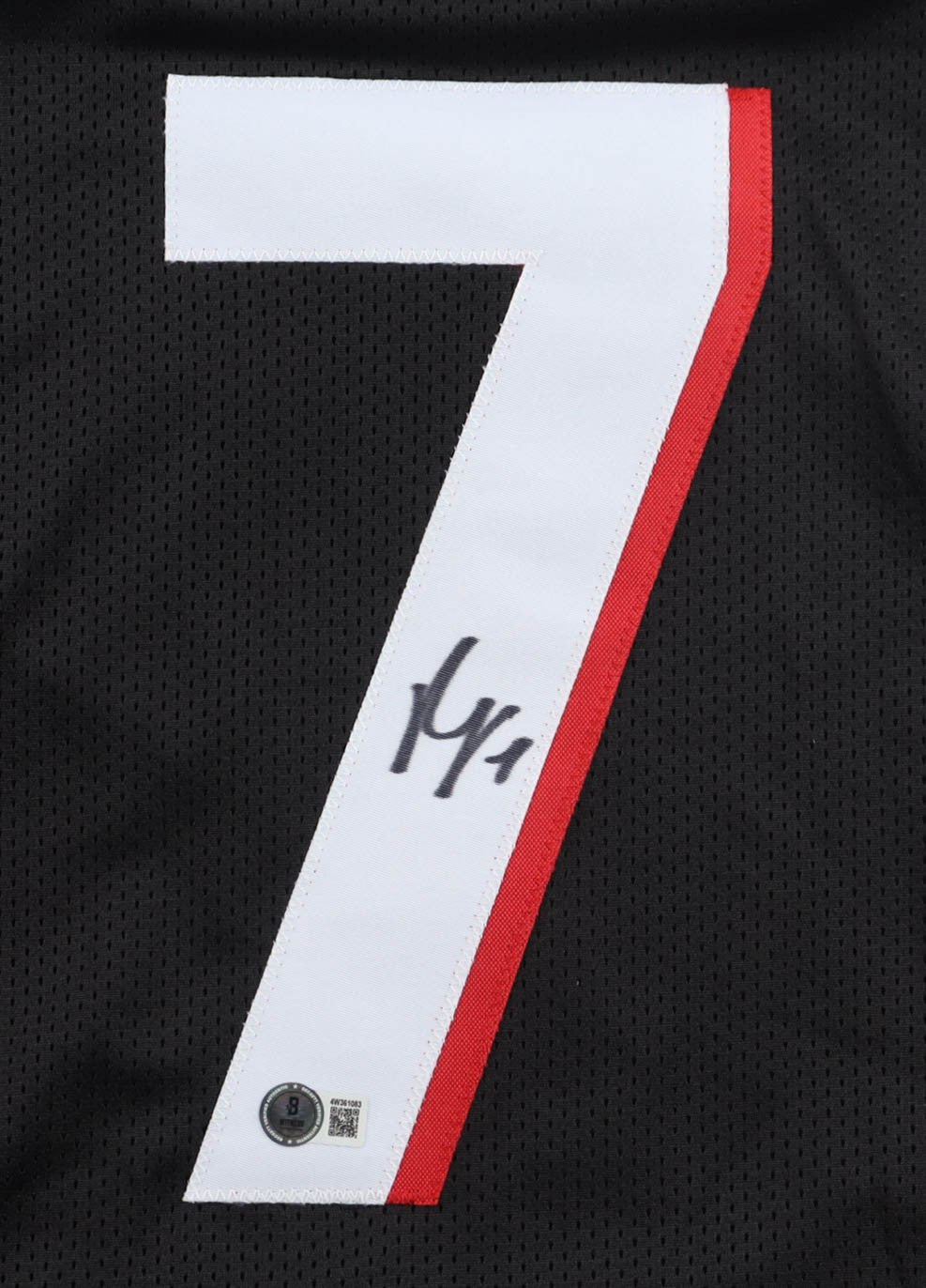 Bijan Robinson Signed Atlanta Falcons Black Custom Jersey