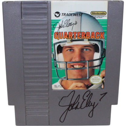 John Elway Signed Elway's Quarterback NES Cartridge (Beckett COA)