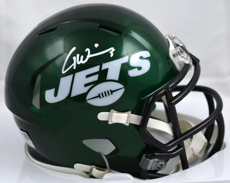Garrett Wilson Signed New York Jets Speed Mini Helmet - White