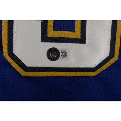 Dikembe Mutombo Autographed Blue Pro Style Jersey