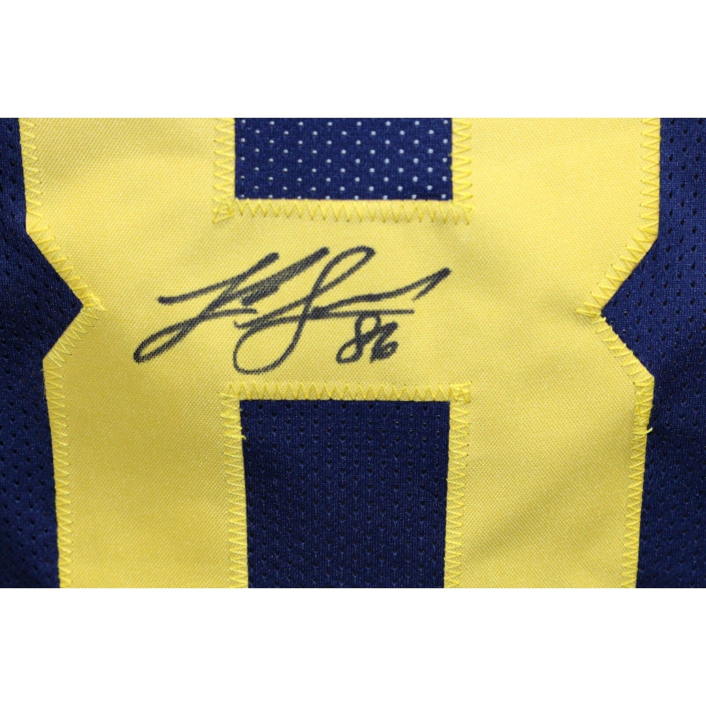 Luke Schoonmaker Signed Michigan Wolverines Style Custom Football Jersey