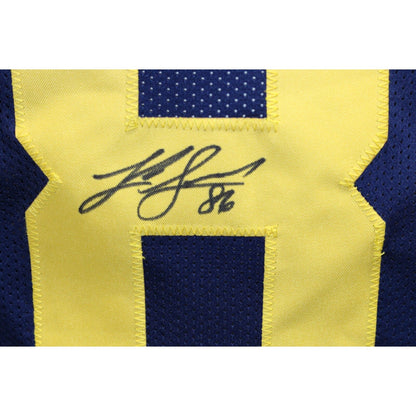 Luke Schoonmaker Signed Michigan Wolverines Style Custom Football Jersey