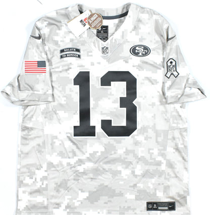 Brock Purdy Signed San Francisco 49ers Salute to Service Nike Jersey