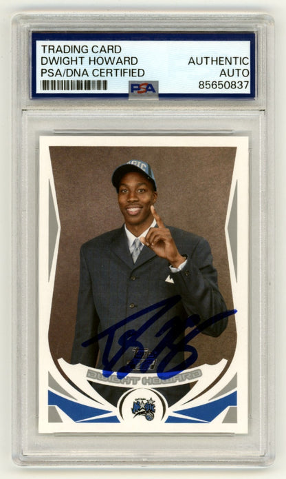 Dwight Howard Signed 2004-05 Topps #221 Rookie Card PSA Authentic