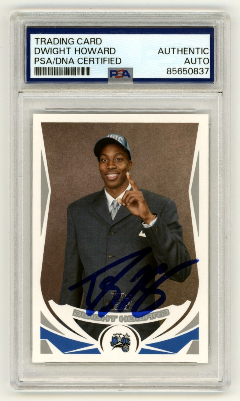 Dwight Howard Signed 2004-05 Topps #221 Rookie Card PSA Authentic