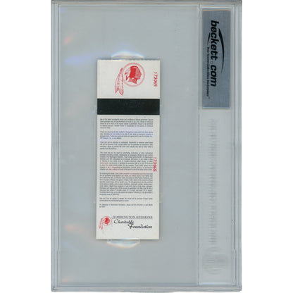 Michael Strahan Autographed New York Giants Ticket Stub (Beckett Slabbed)