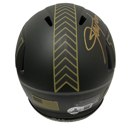 Lawrence Taylor Signed New York Giants Salute to Service Mini Helmet