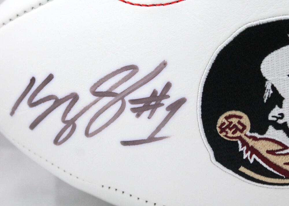 Kelvin Benjamin Autographed Florida State Seminoles Logo Football