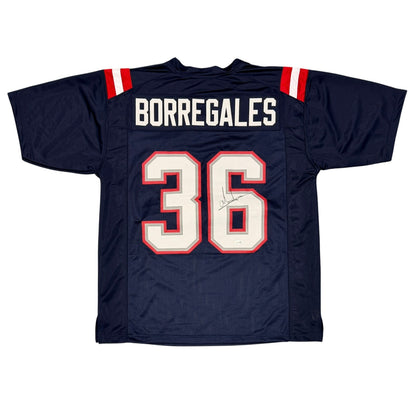 Andres Borregales Signed New England Patriots Custom Jersey (JSA COA)