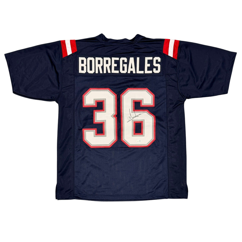 Andres Borregales Signed New England Patriots Custom Jersey (JSA COA)