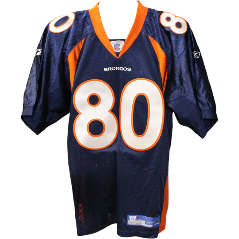 Rod Smith Denver Broncos Signed Blue Reebok Jersey (Size 50)
