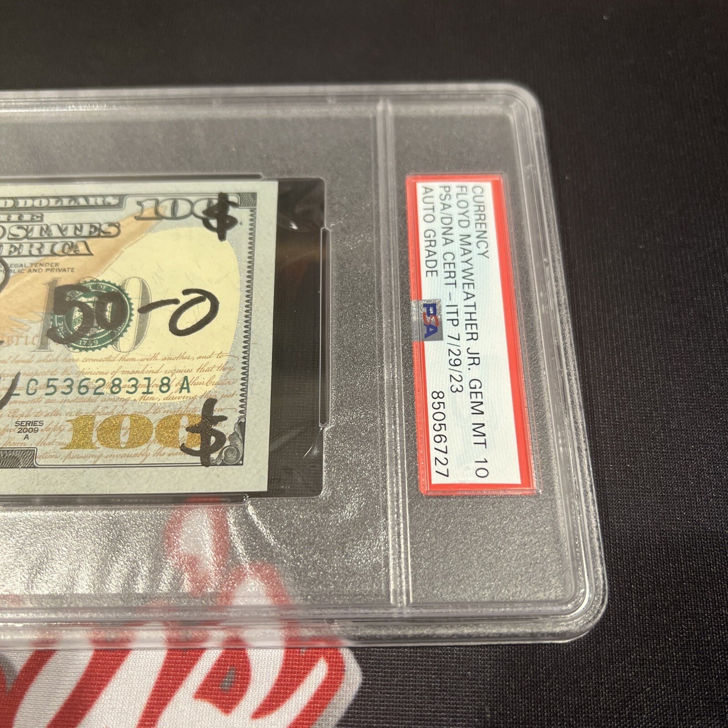 Floyd Mayweather Jr. Signed $100 Bill PSA 10 Auto with 4 Inscriptions
