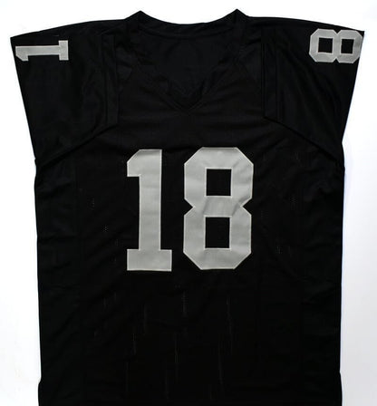 Randy Moss Autographed Oakland Raiders Black Custom Jersey