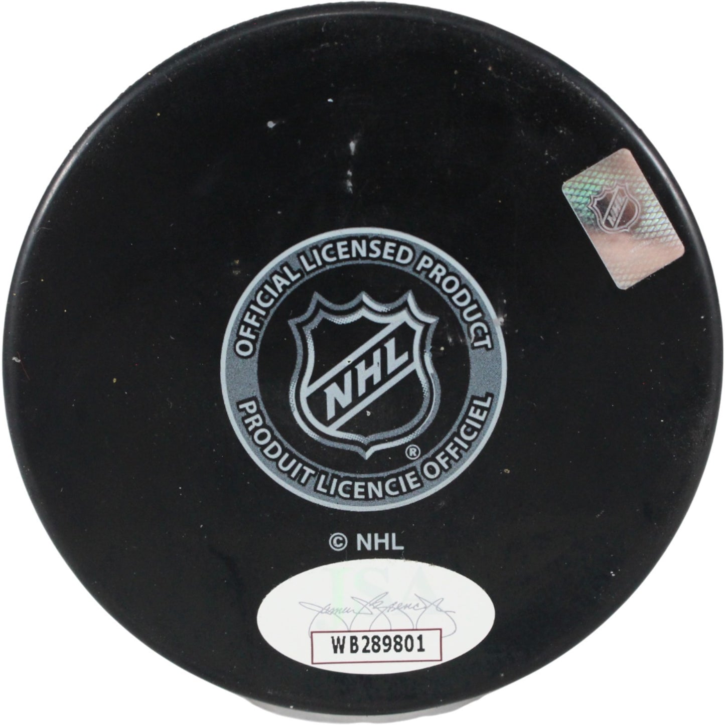 Teemu Selanne Signed Winnipeg Jets Logo Puck (HOF & Top 100 Inscriptions)