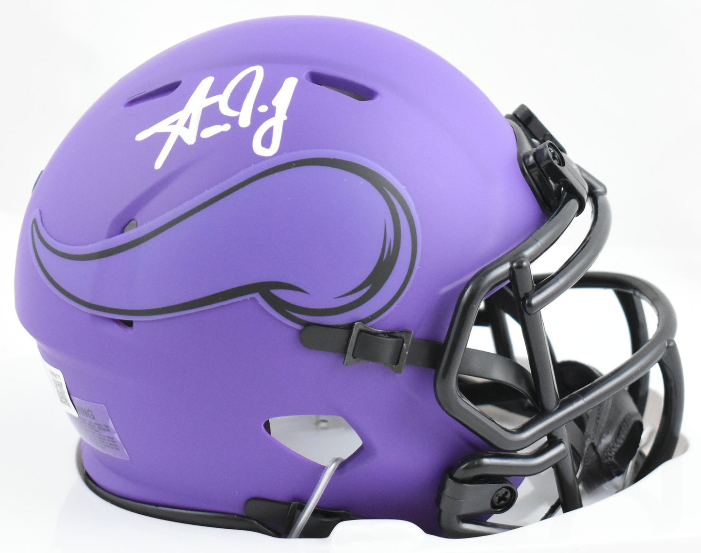 Aaron Jones Autographed Minnesota Vikings Rave Speed Mini Helmet