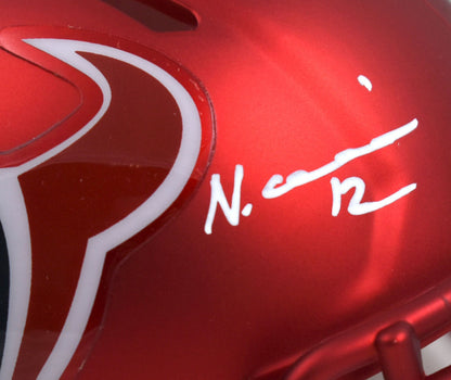 Nico Collins Signed Houston Texans Blaze Speed Mini Helmet