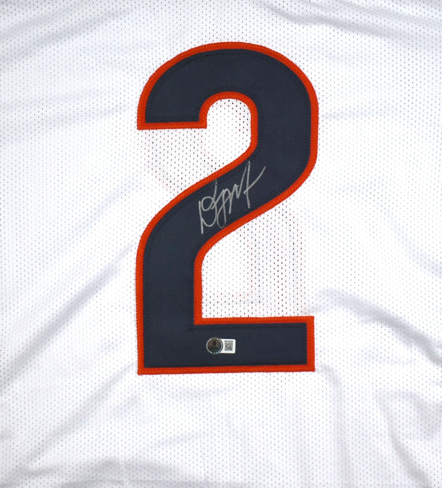 D.J. Moore Autographed White Custom Jersey
