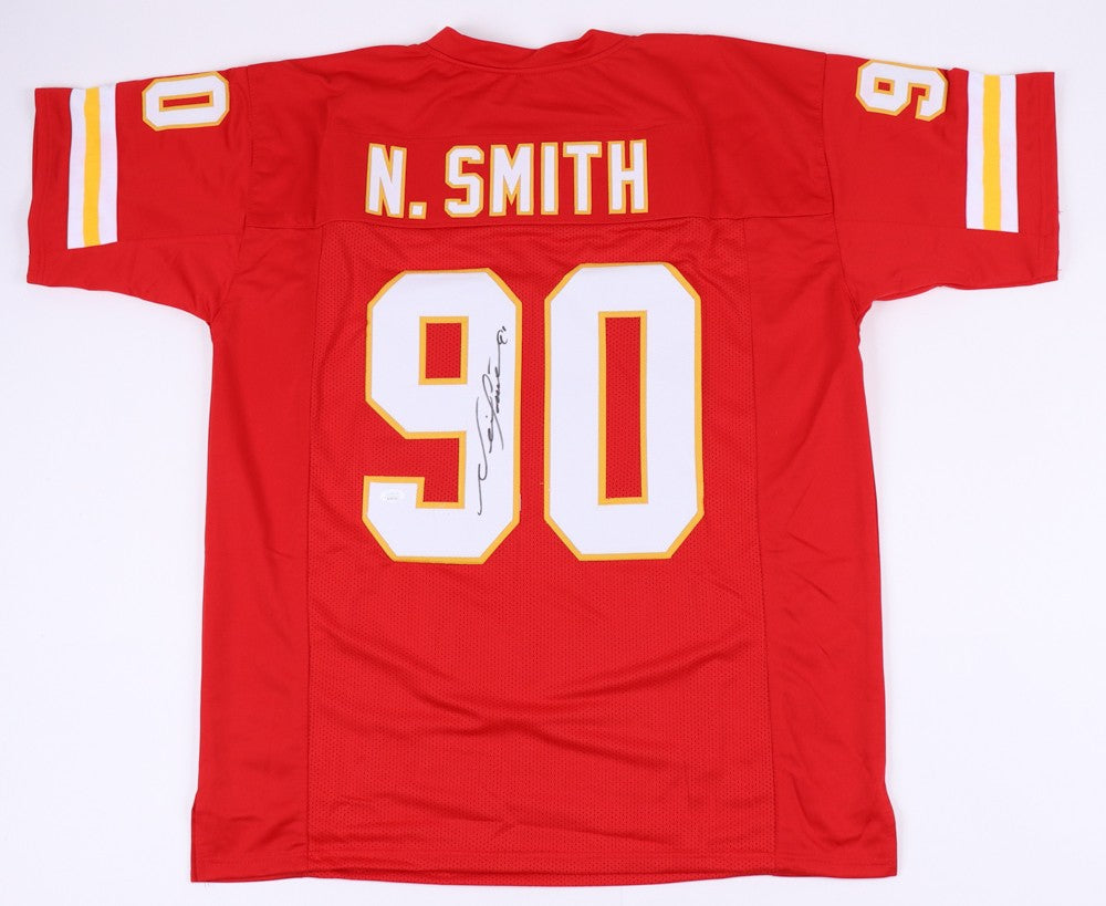 Neil Smith Autographed Kansas City Chiefs Custom Jersey