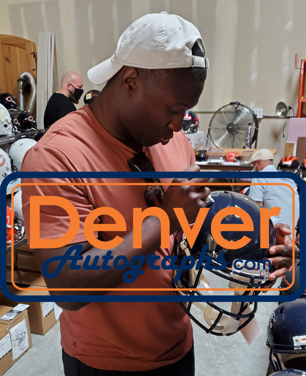 Roquan Smith Signed Chicago Bears Authentic Speed Helmet (Bear Down)